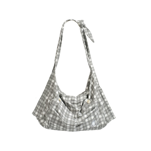 CUSTOM PLAID SLING BAG