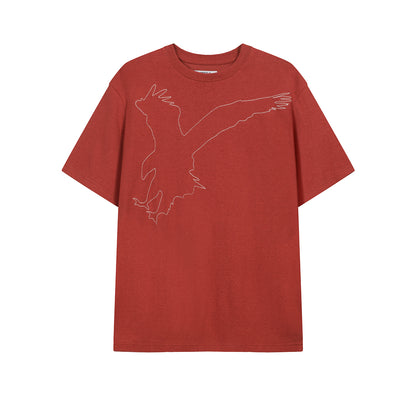 HEMP EAGLE EMBROIDERED TEE
