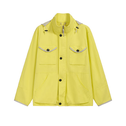 MULTI COLOR PRINT MULTI POCKET JACKET