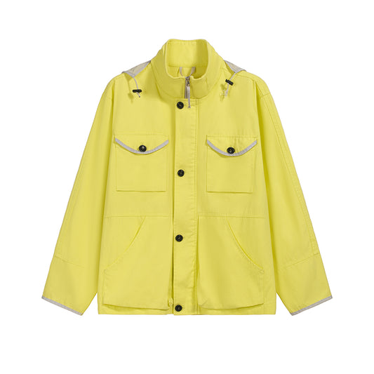 MULTI COLOR PRINT MULTI POCKET JACKET