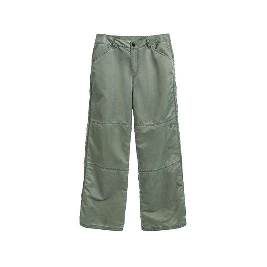 WASH OUT NYLON BAGGY CARGO PANTS