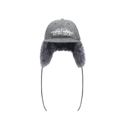 HOUNDSTOOTH EARFLAP CAP