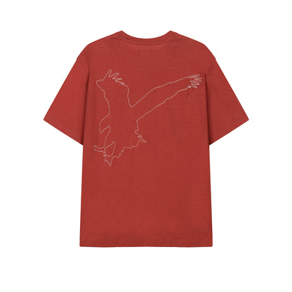 HEMP EAGLE EMBROIDERED TEE