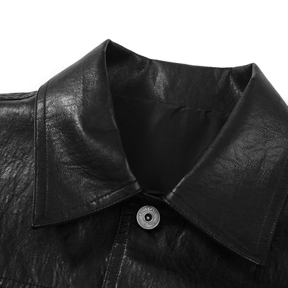 FAUX LEATHER MINI JACKET