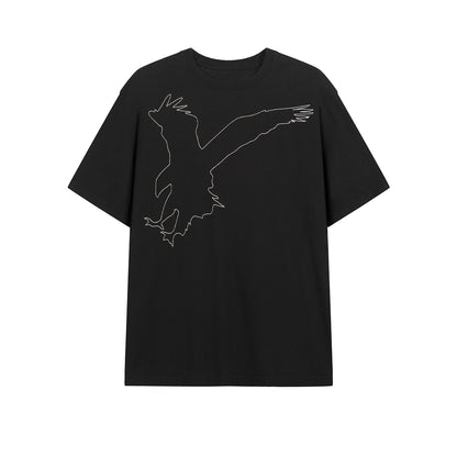 HEMP EAGLE EMBROIDERED TEE