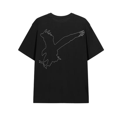 HEMP EAGLE EMBROIDERED TEE