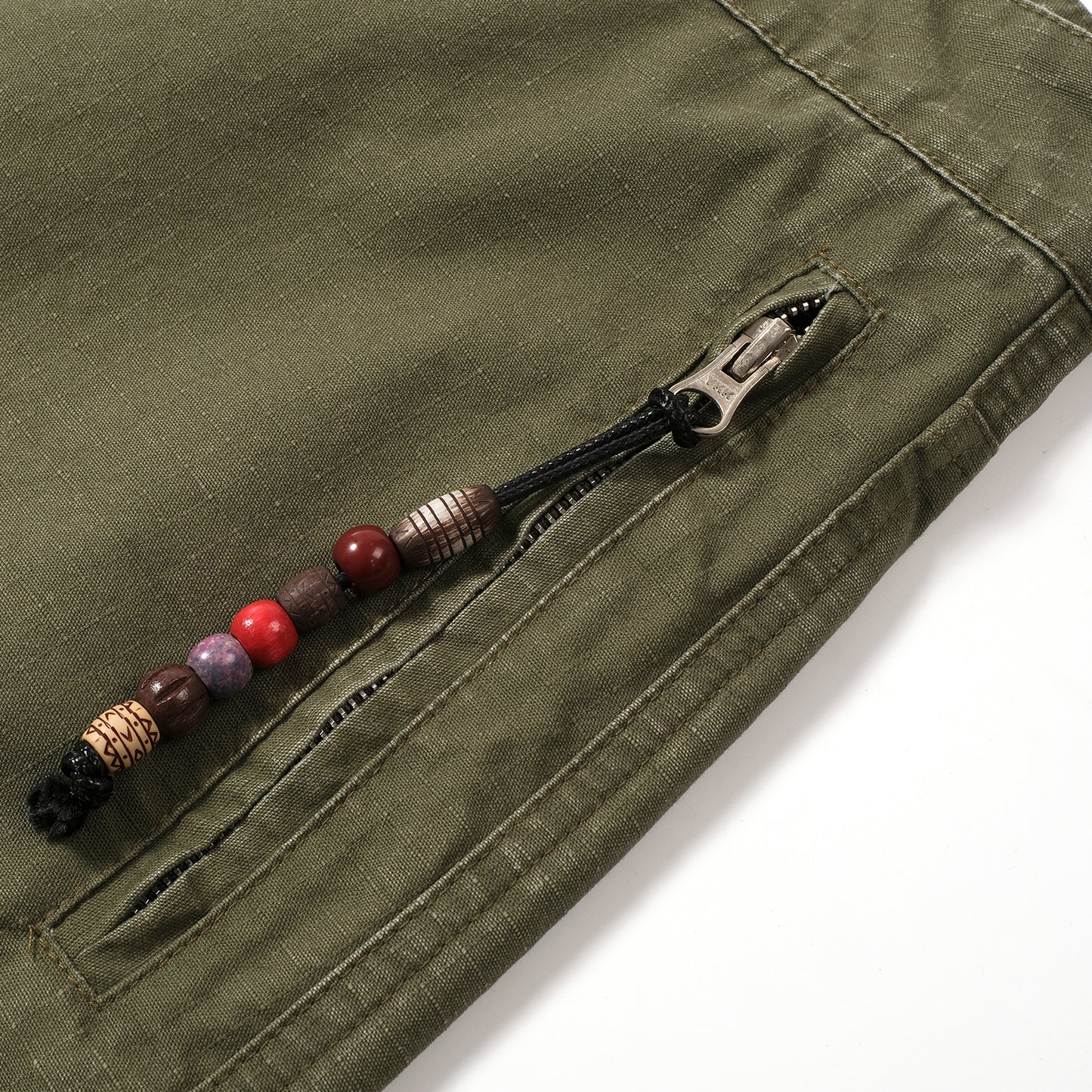 BEADED CAPRI PANTS
