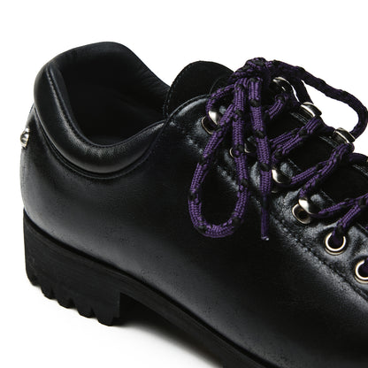 CRICLE CAGE MOUNTAIN DERBY WAXED BLACK - VIBRAM