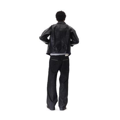 FAUX LEATHER MINI JACKET